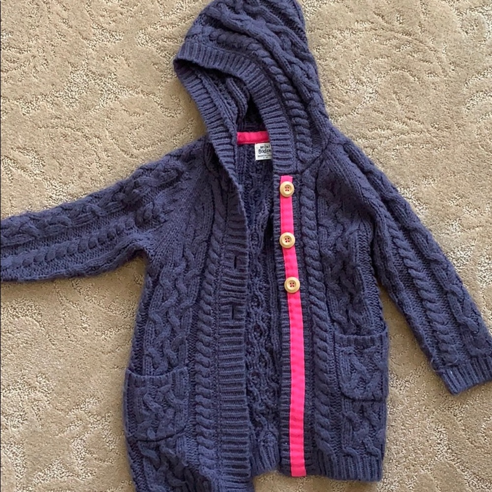 Mini Boden cable cardigan